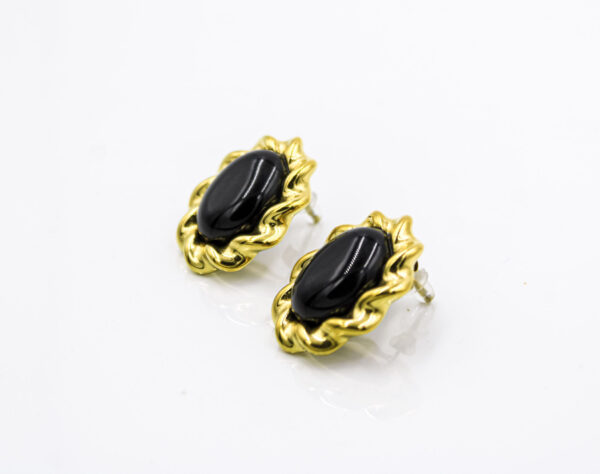 Black Vault Studs - Ear Rings